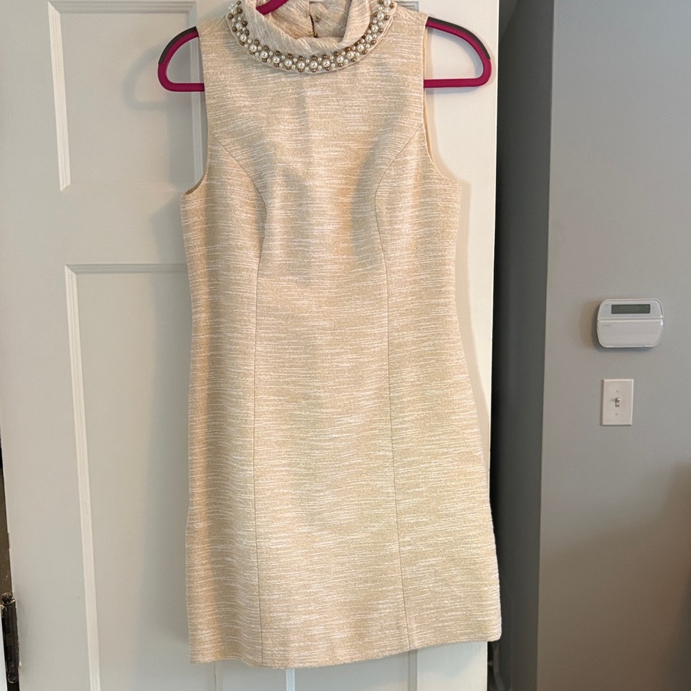 Lilly Pulitzer Cream Sleeveless Mini Dress